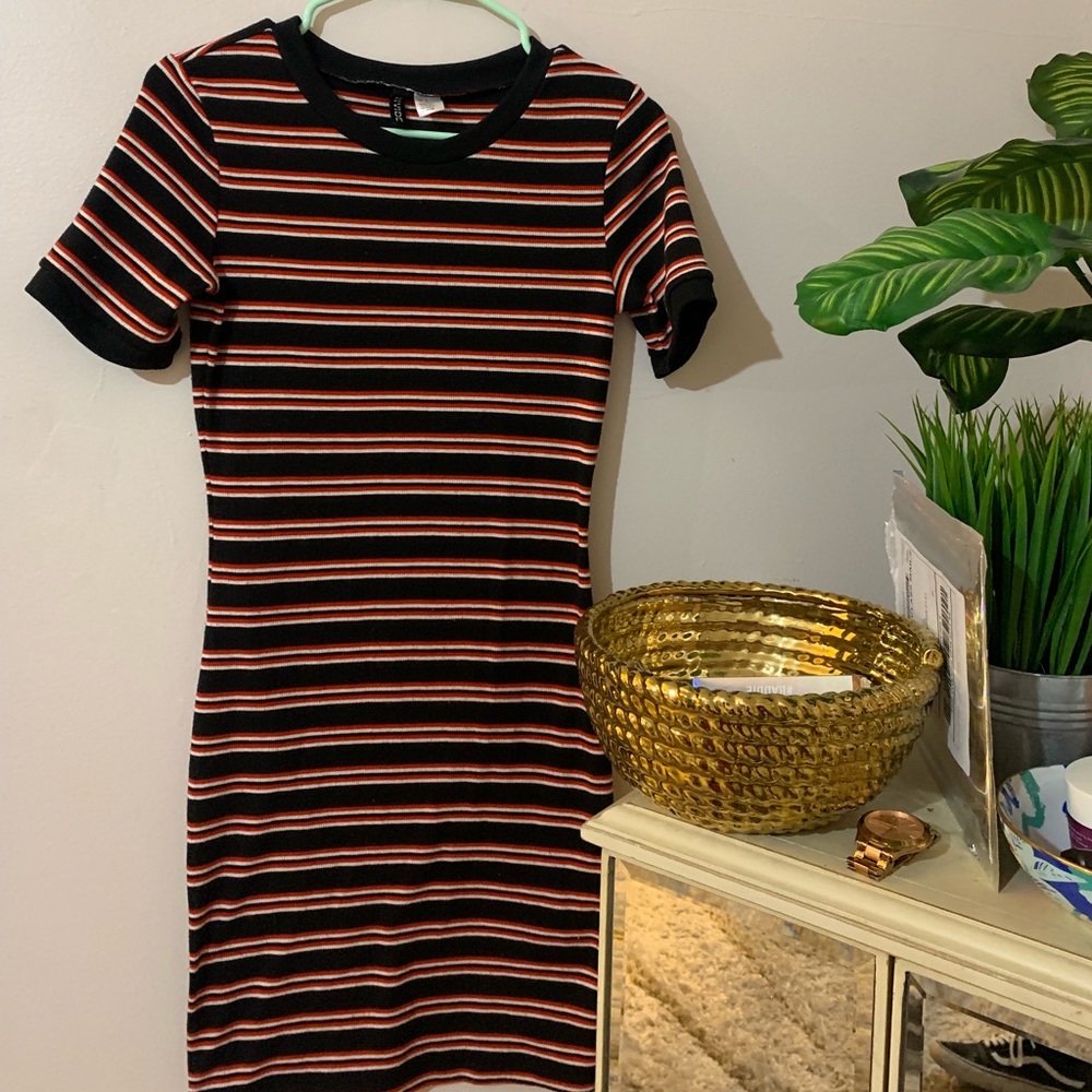 H &M dress midi Bodycon size 8